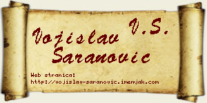 Vojislav Šaranović vizit kartica